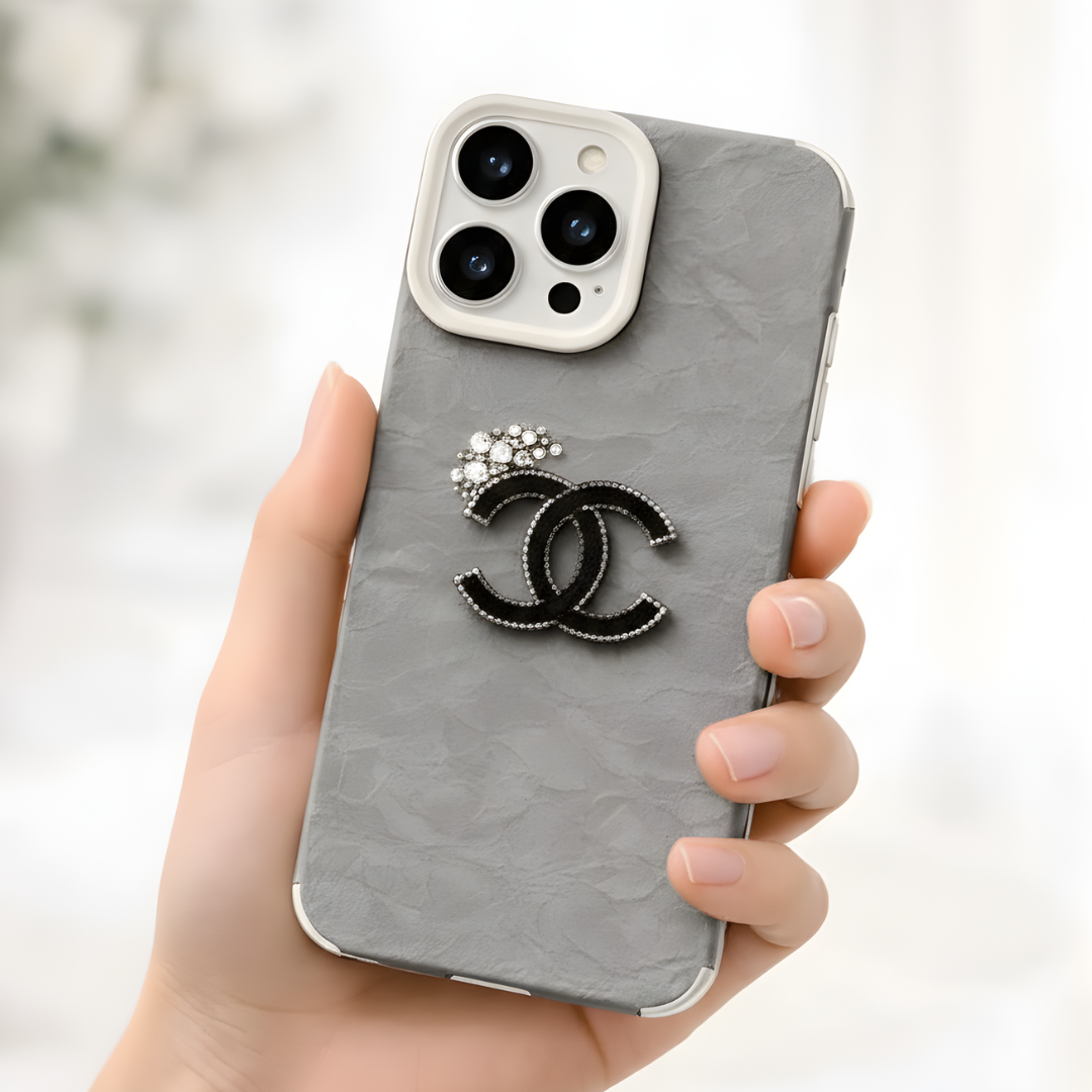 Imperial Crown Crystal Leather iPhone Case