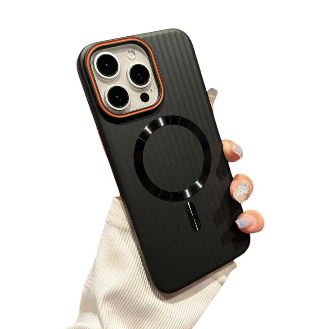 Striped Matte Magnetic Phone Case