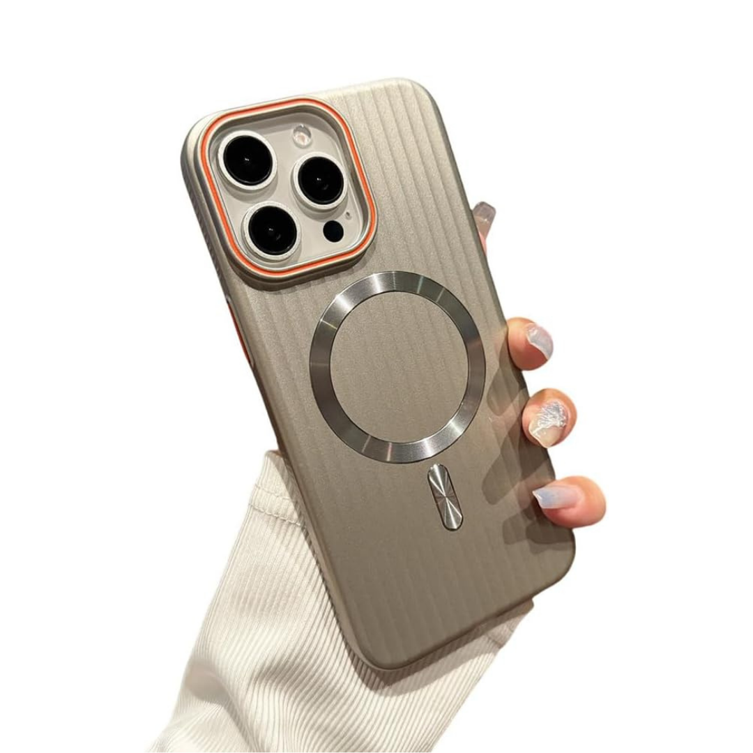 Striped Matte Magnetic Phone Case