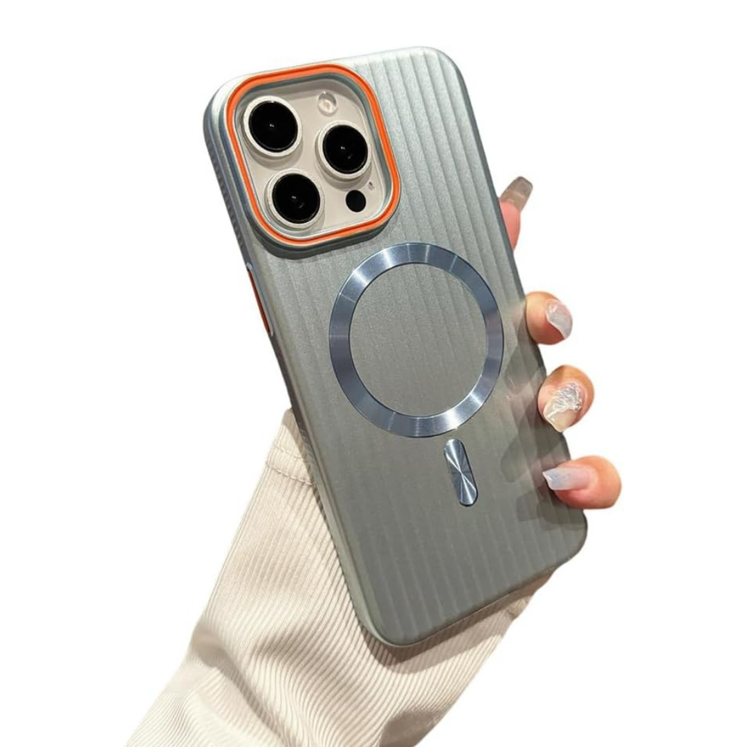 Striped Matte Magnetic Phone Case