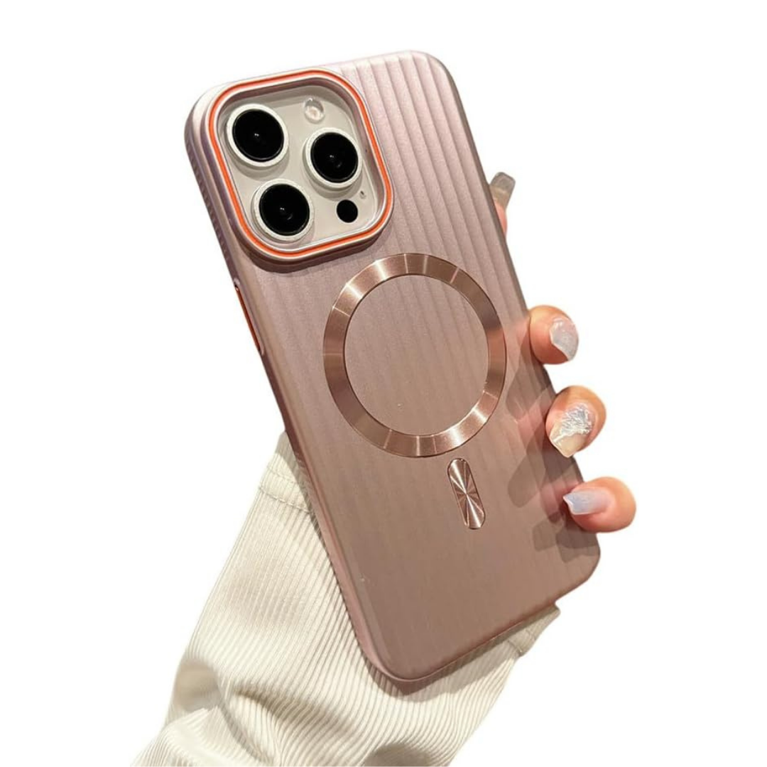 Striped Matte Magnetic Phone Case