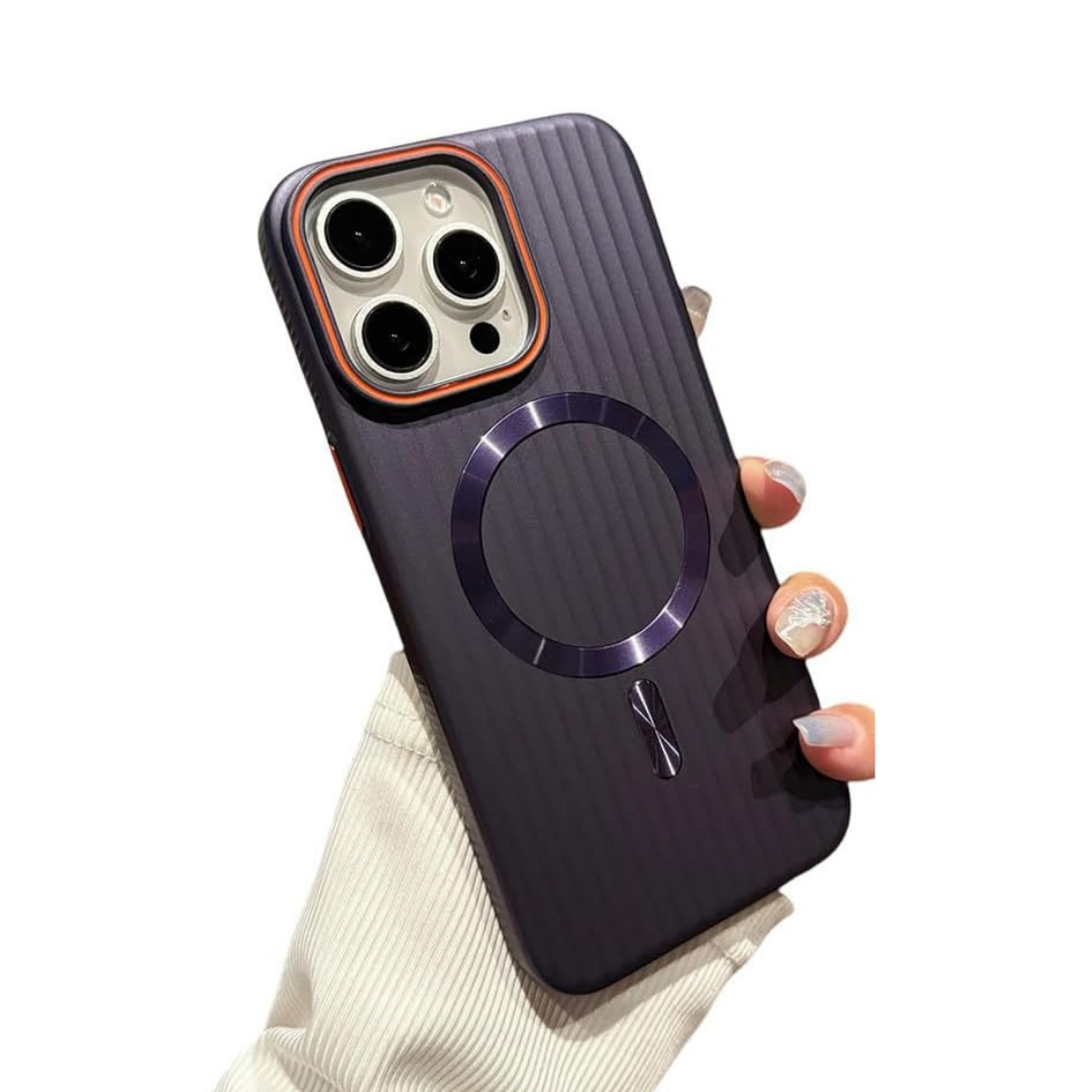 Striped Matte Magnetic Phone Case