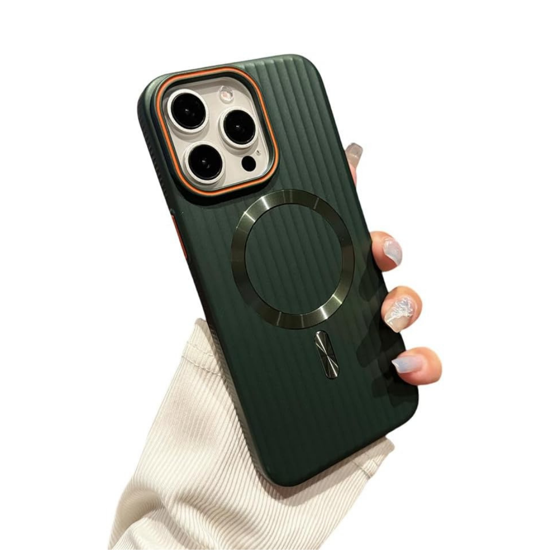 Striped Matte Magnetic Phone Case