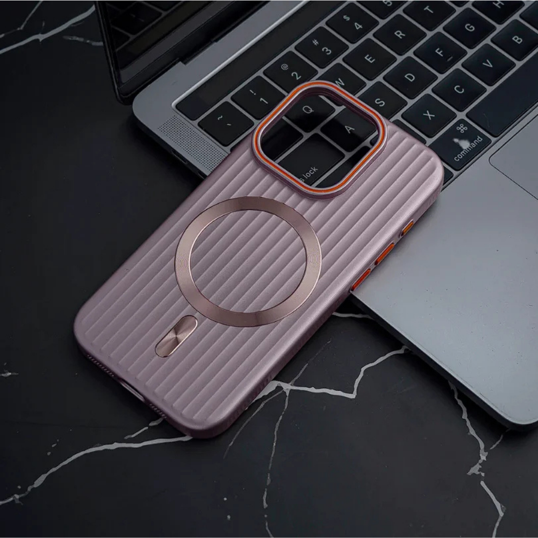 Striped Matte Magnetic Phone Case
