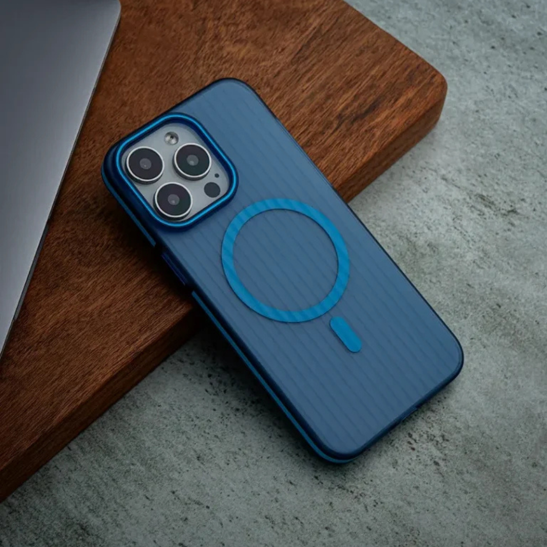 Striped Matte Magnetic Phone Case