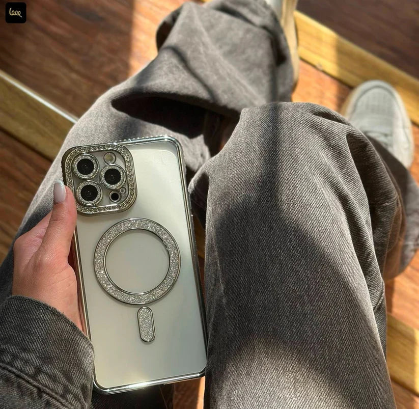 Diamond Blingy MagSafe Clear Case