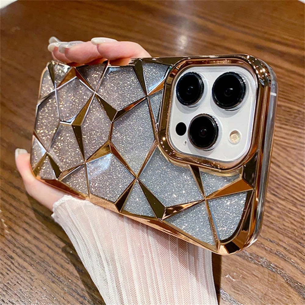 iPhone All Model Cover- 3D Glitter Case