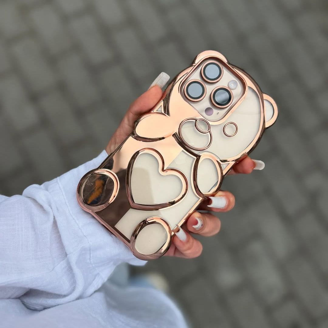 GlamBear 3D Glitter Mobile Case