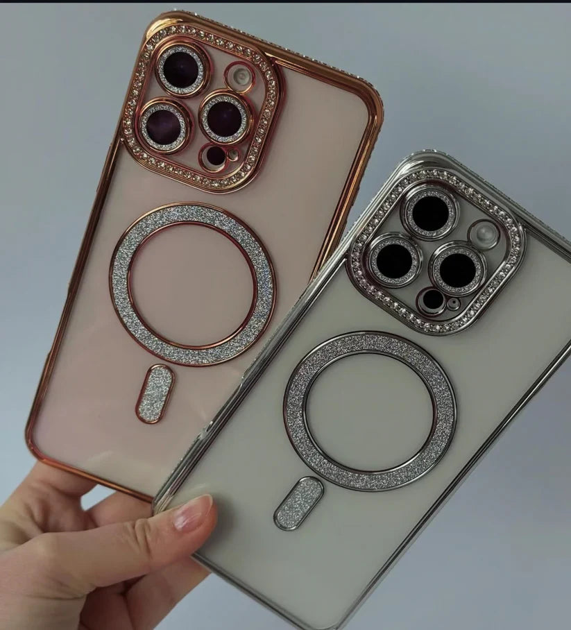 Diamond Blingy MagSafe Clear Case