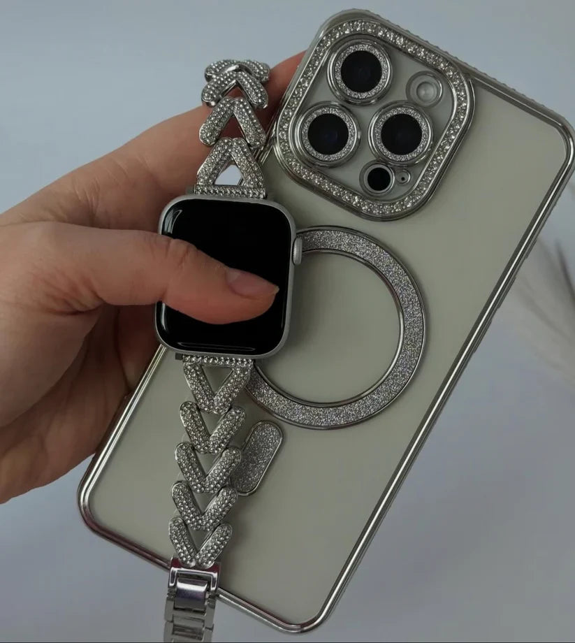 Diamond Blingy MagSafe Clear Case
