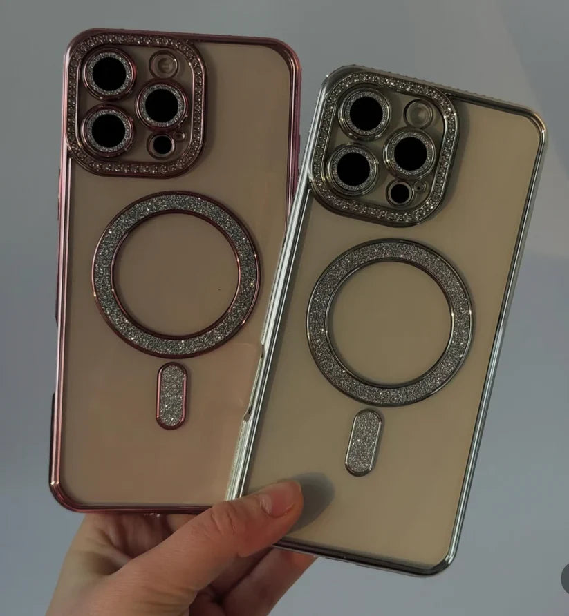 Diamond Blingy MagSafe Clear Case