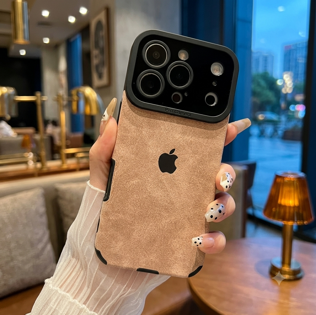 Velvet Textured Case with Apple logo
