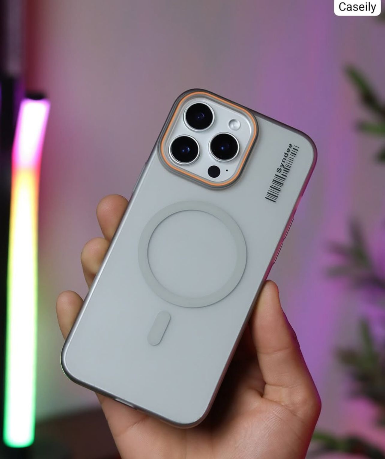 Syndee Clear iPhone Cover with Ring Design | Transparent Case