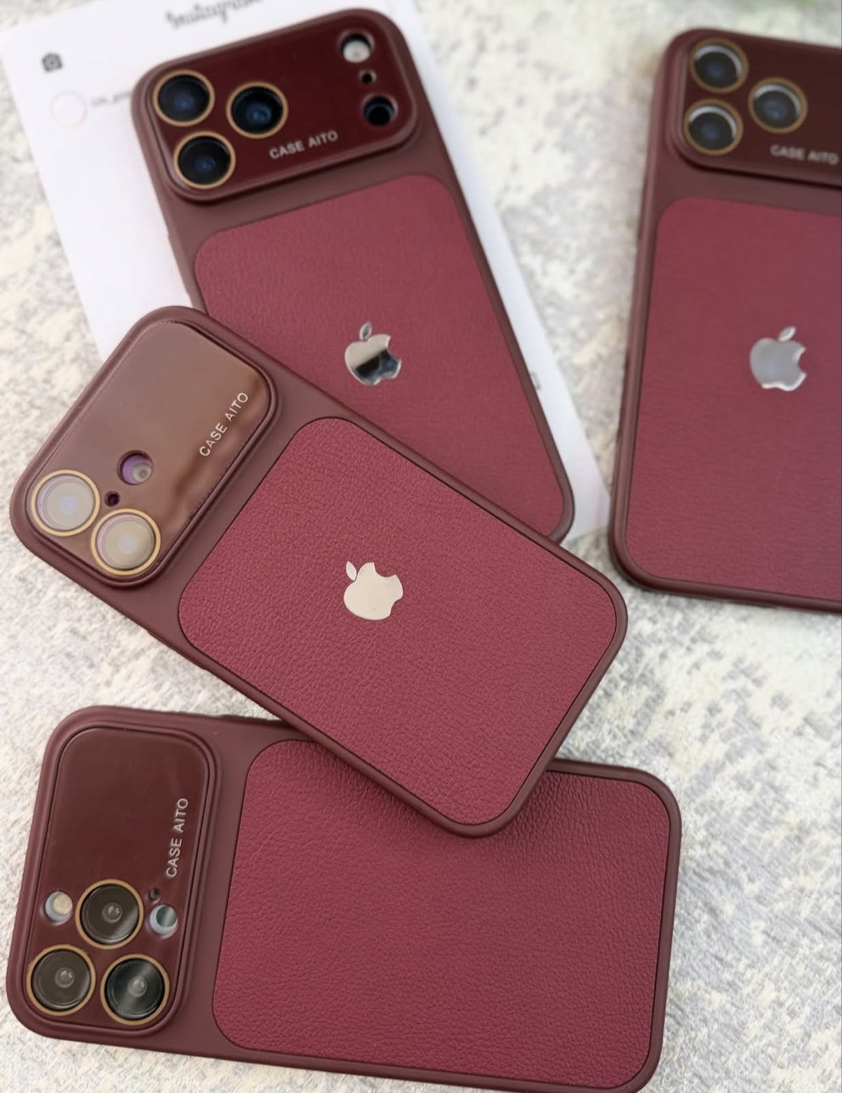 Luxury Burgundy iPhone  Case – Premium Protective Cover