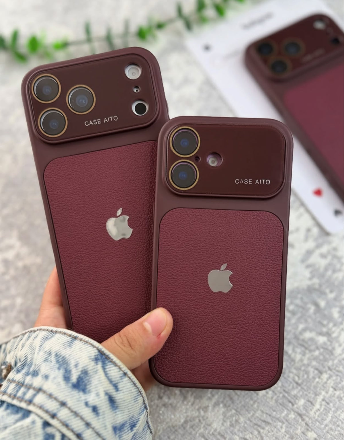 Luxury Burgundy iPhone  Case – Premium Protective Cover