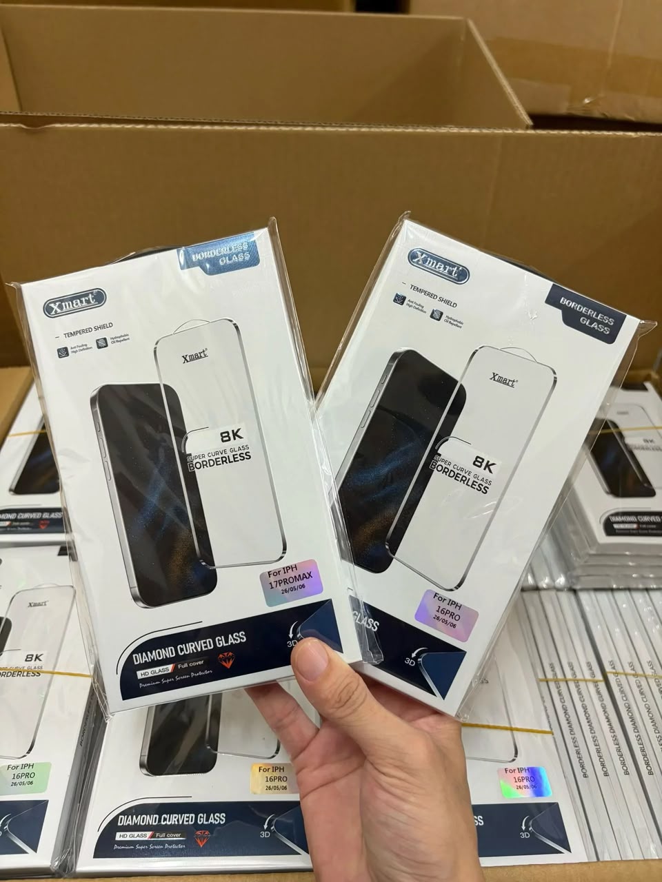 Xmart 8K Borderless Curved Glass Screen Protector – Full Screen Protection