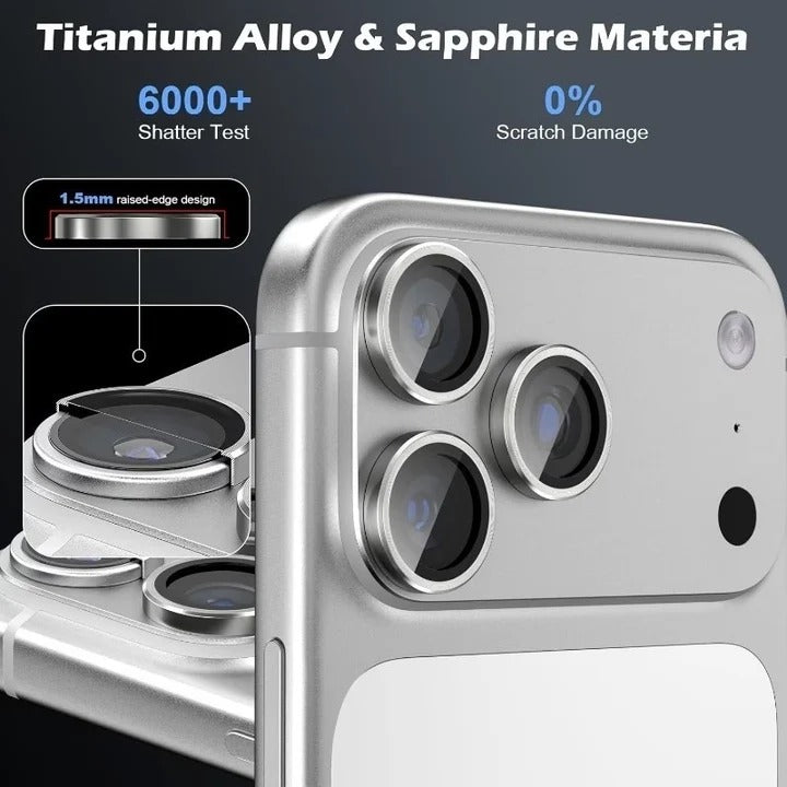 360° Camera Lens Protector for iPhone – Premium Aluminum Alloy Ring