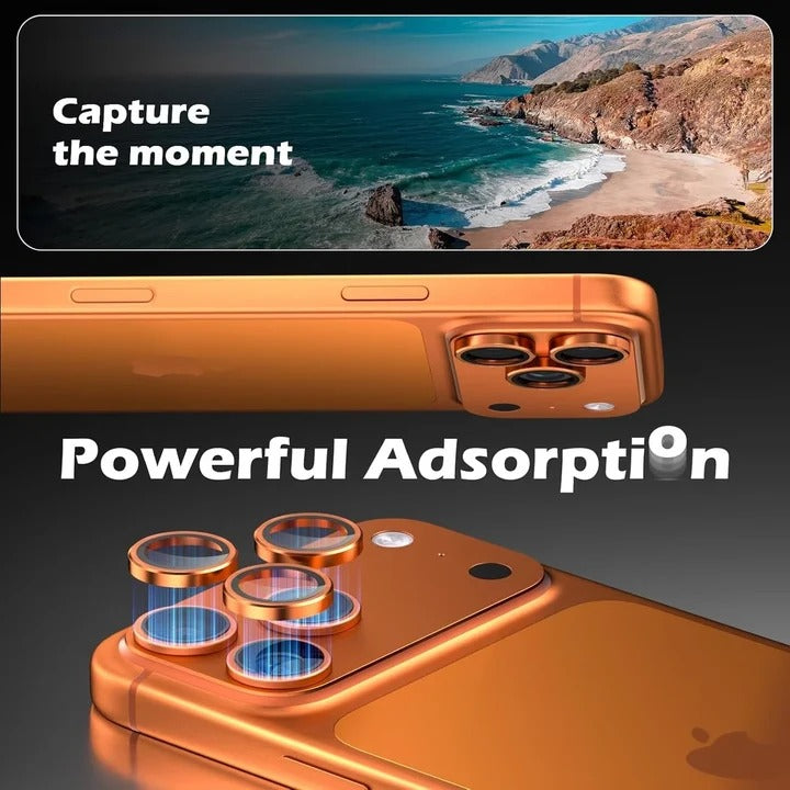 360° Camera Lens Protector for iPhone – Premium Aluminum Alloy Ring