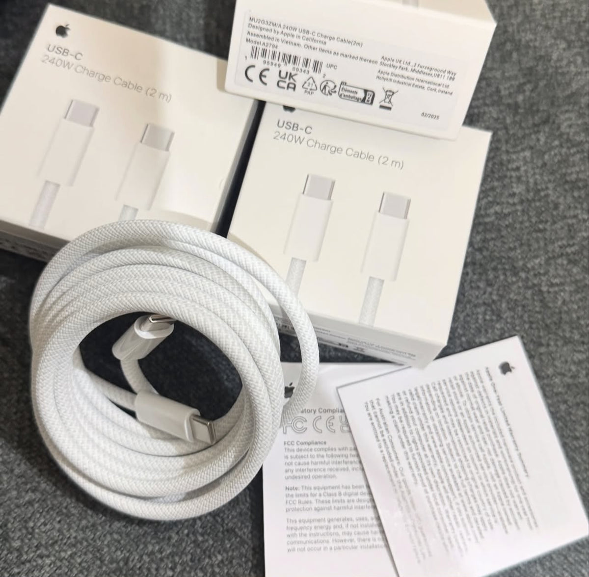 Apple USB-C Charging Cable – 1m & 2m | USB-C to Lightning / USB-C to USB-C