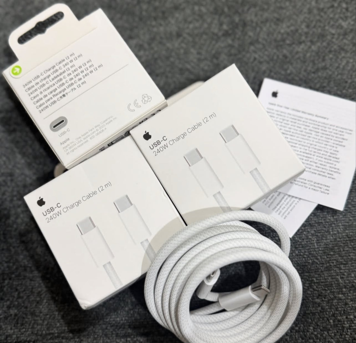 Apple USB-C Charging Cable – 1m & 2m | USB-C to Lightning / USB-C to USB-C