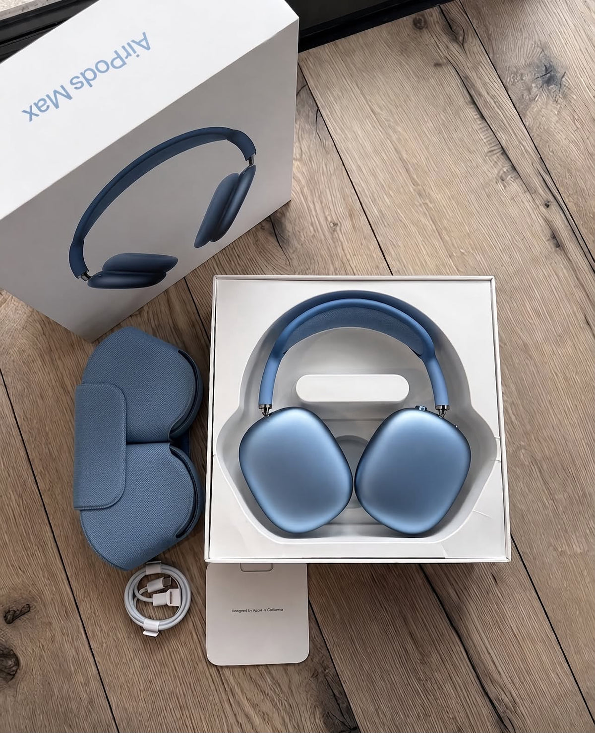 Apple AirPods Max Wireless Over-Ear Headphones – Blue | Premium Sound & Noise Cancellation