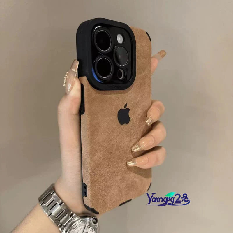Velvet Textured Case with Apple logo