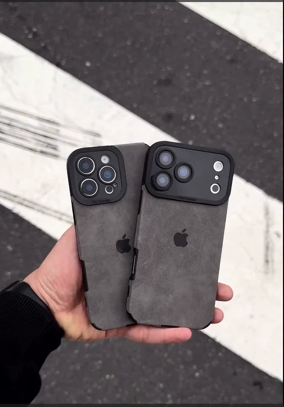 Velvet Textured Case with Apple logo