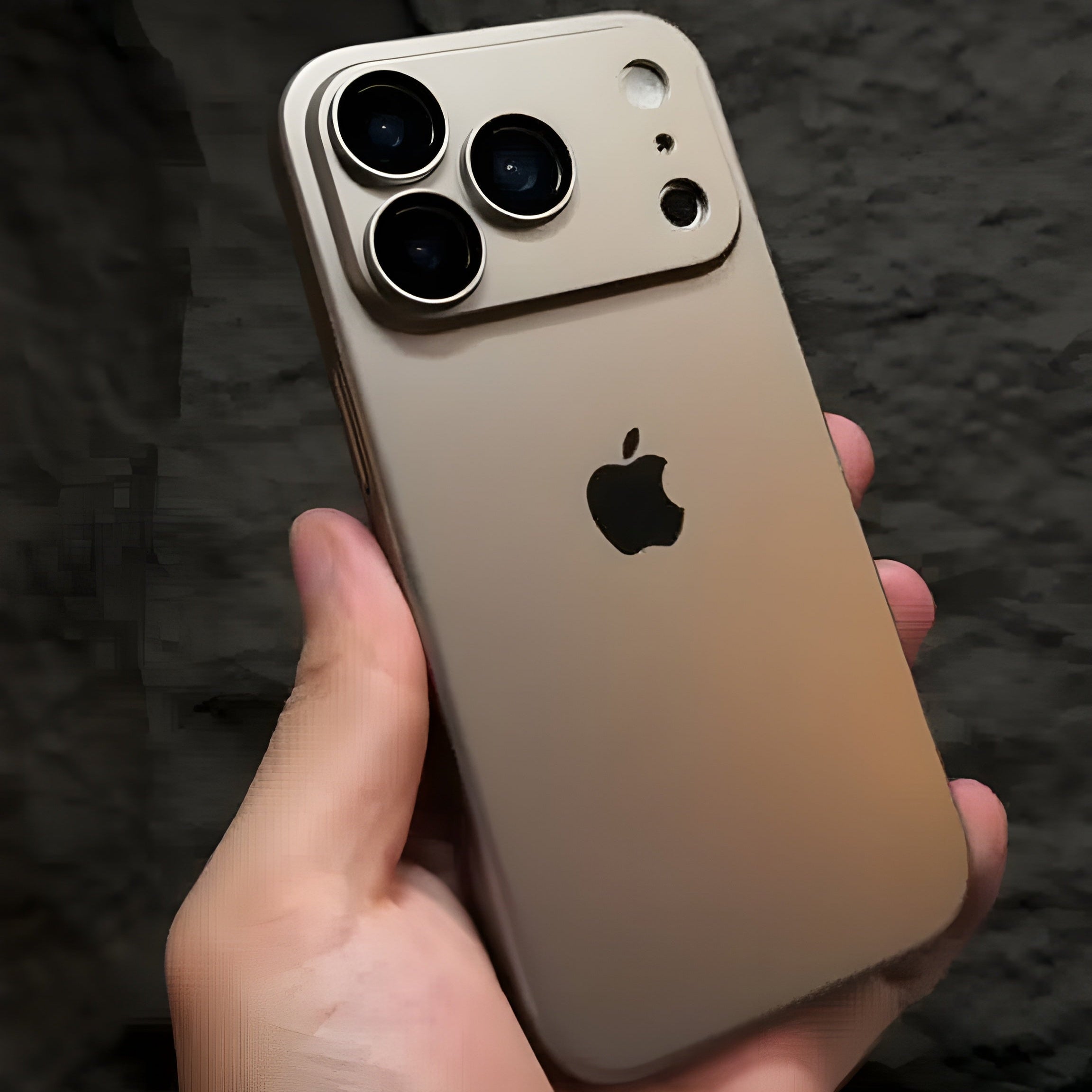 iPhone PC Matte Shine Logo & Camera Protection Cover