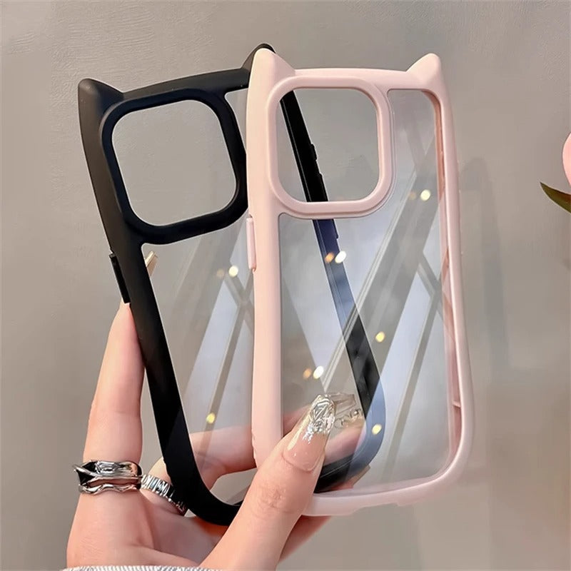 Premium Cat Ears Acrylic Case